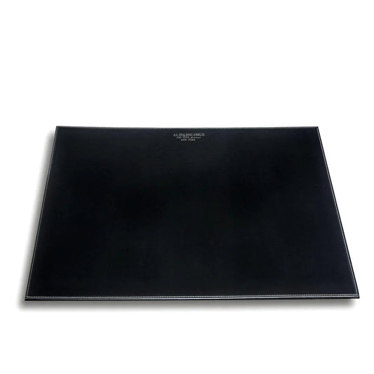 Sottomano monospecchio in pelle rigenerata "Black Desk" A.G Spalding & Bros