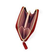 Carica l'immagine nel visualizzatore di Gallery, Portafogli piccolo a due comparti in pelle con zip Spalding & Bros (disponibile in due varianti)