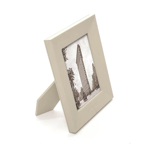 Portafoto verticale 10x15 in pelle rigenerata "Off White Desk" A.G. Spalding & Bros