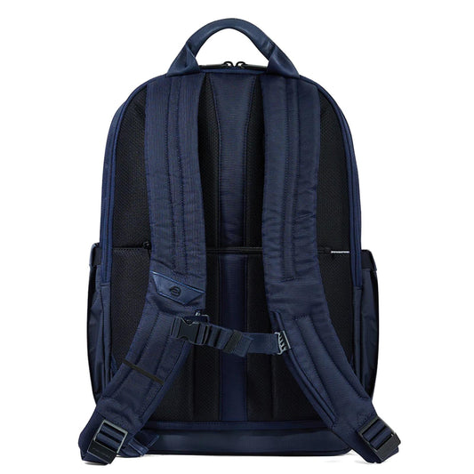 Zaino portapc 15,6" in tessuto e pelle con cinghia pettorale "Steve" Piquadro