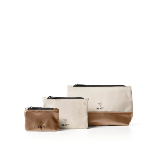 Set 3 pochette make up "Ready Elle" InTempo (disponibili in due varianti)