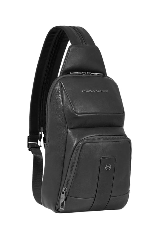 Monospalla porta iPad® in pelle con portabilità a zaino "Carl" Piquadro