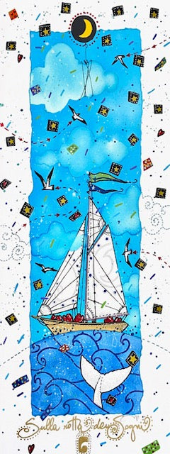 Grafica di Andrea Agostini 'Sulla rotta dei sogni'