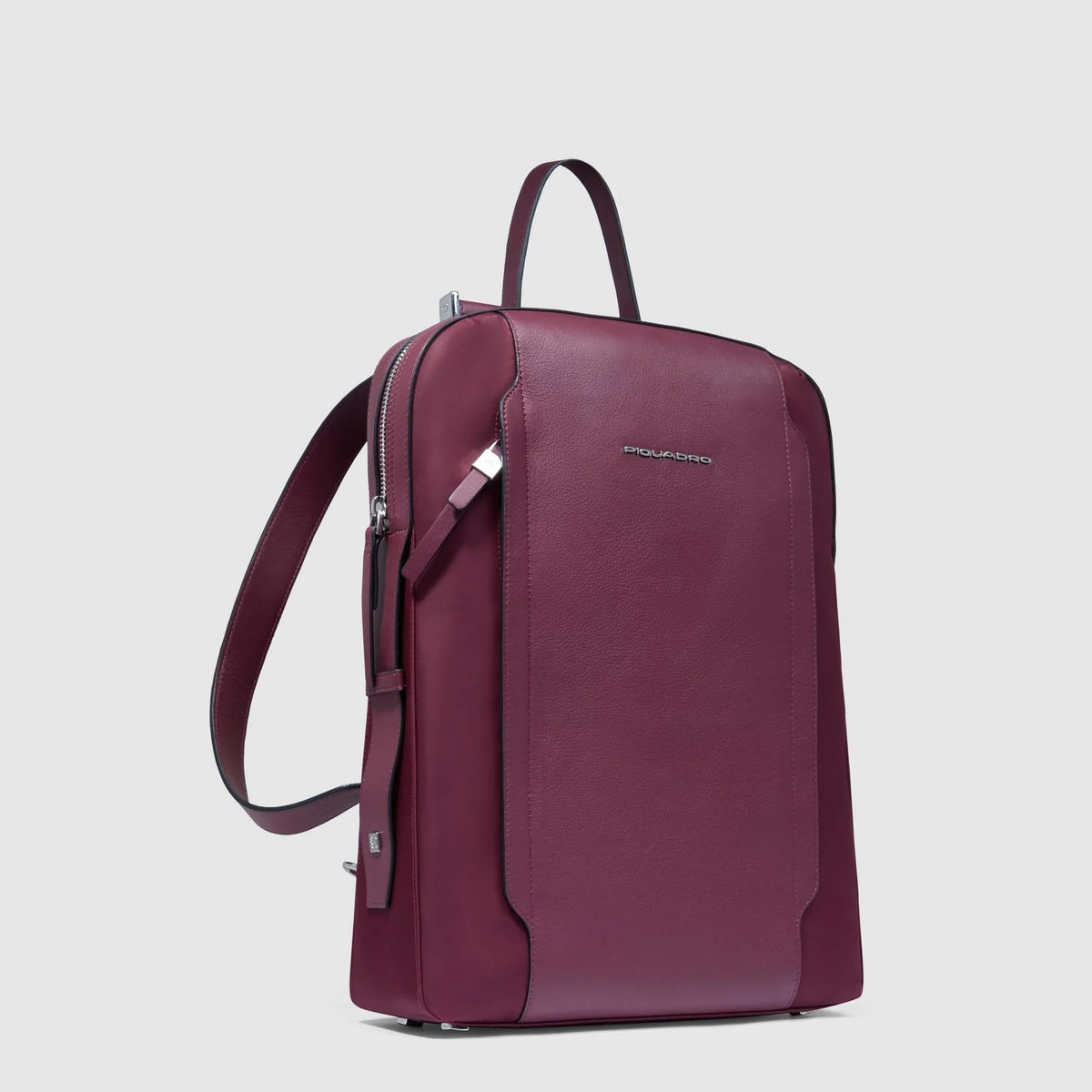 Zaino donna porta pc 14" in tessuto e pelle "Lyra" Piquadro