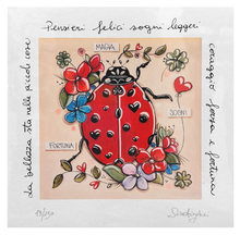 Carica l'immagine nel visualizzatore di Gallery, Grafica incorniciata di Sara Aringhieri "Fortuna"