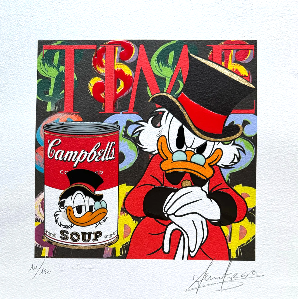 Grafica di Sergio Veglio: "I'ts soup time"