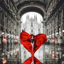 Carica l'immagine nel visualizzatore di Gallery, Grafica incorniciata di Gianni Moramarco: "Arriverò a Milano"