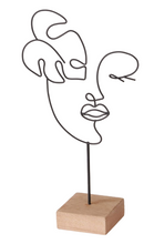 Carica l'immagine nel visualizzatore di Gallery, Decorazione in metallo e legno "Viso Blatania" Boltze