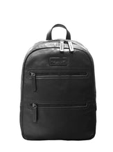 Carica l'immagine nel visualizzatore di Gallery, Zaino portacomputer 14" in pelle con astuccio rimovibile "Medium New York" A.G. Spalding & Bros nero nero