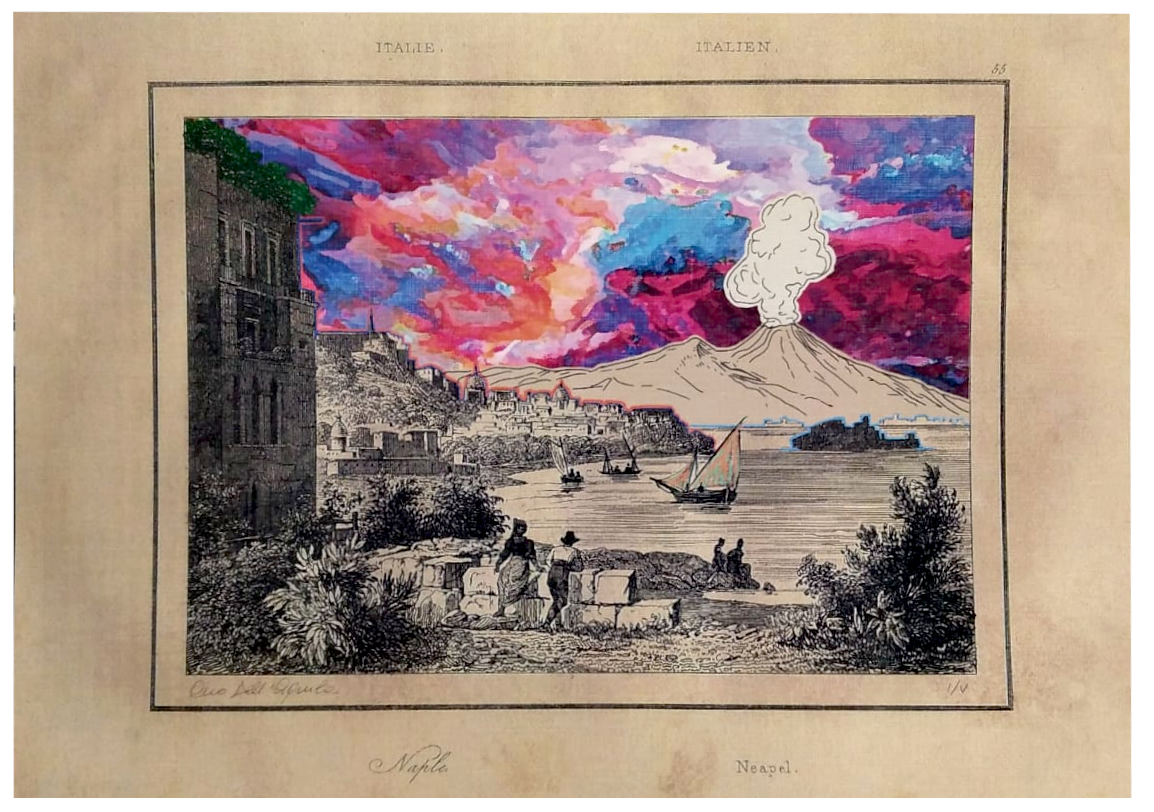 Grafica di Ciro dell'Aquila "Napoli a colori"