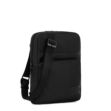 Carica l'immagine nel visualizzatore di Gallery, Borsello porta iPad®Air-iPad Pro 9.7/iPad 10.5 in tessuto e pelle Wollem Piquadro nero