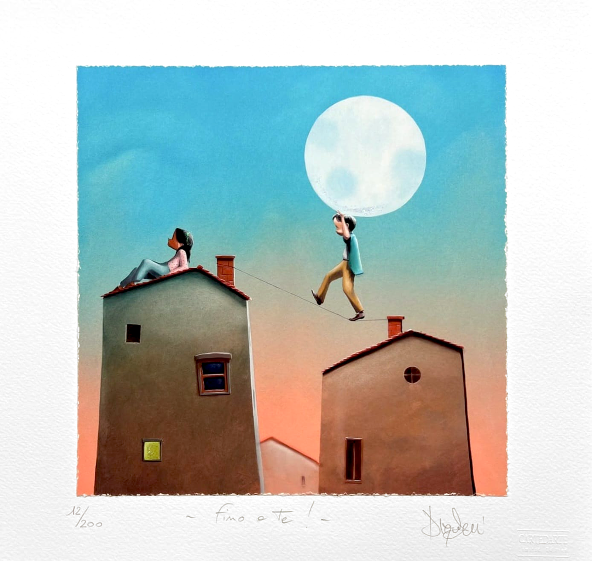 Grafica di Diego Santini "Fino a te!"