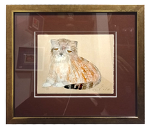 Carica l'immagine nel visualizzatore di Gallery, Grafica incorniciata di Dariush "Gatto in posa" 2