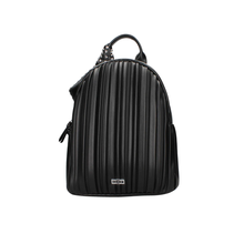 Carica l'immagine nel visualizzatore di Gallery, Zainetto da passeggio in ecopelle plissè con fiocco borchiato "Cult"