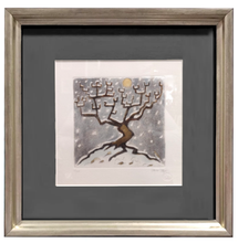 Carica l'immagine nel visualizzatore di Gallery, Incisione Acquarellata di Vincenzo Volpi "Quattro Stagioni: Inverno"