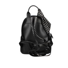Carica l'immagine nel visualizzatore di Gallery, Zainetto da passeggio in ecopelle plissè con fiocco borchiato "Cult"