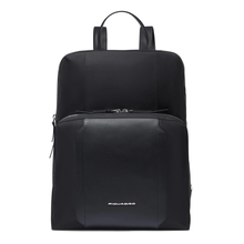Carica l'immagine nel visualizzatore di Gallery, Zaino donna porta pc 15,6" espandibile in tessuto e pelle "Lyra" Piquadro"