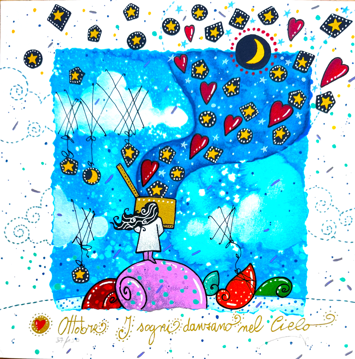 Grafica di Andrea Agostini 'Ottobre' Nuova edizione