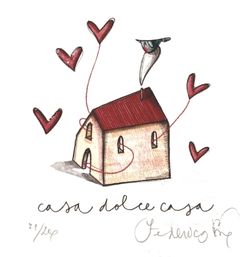 Grafica di Federica Porro: "Casa dolce casa"
