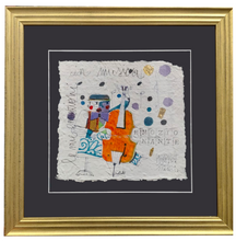 Carica l'immagine nel visualizzatore di Gallery, Grafica incorniciata su carta di Gelso di Stefano Mancini: "Le mie emozioni in musica"