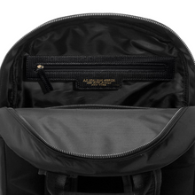 Carica l'immagine nel visualizzatore di Gallery, Zaino porta computer 14" in tessuto e pelle stampa rettile "Sarah" A.G. Spalding & Bros nero