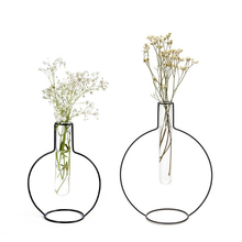Carica l'immagine nel visualizzatore di Gallery, Vaso silhouette con provetta in vetro