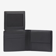 Carica l'immagine nel visualizzatore di Gallery, Portafoglio piccolo in tessuto e pelle con porta spicci e portabadge "Wollem" Piquadro