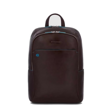 Carica l'immagine nel visualizzatore di Gallery, Zaino grande in pelle 15,6" Blue Square Piquadro mogano