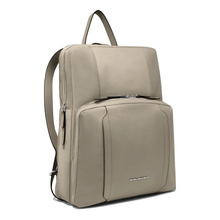 Carica l'immagine nel visualizzatore di Gallery, Zaino donna porta pc 15,6" espandibile in tessuto e pelle "Circle" Piquadro"
