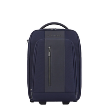 Carica l'immagine nel visualizzatore di Gallery, Trolley cabina portabile a zaino con portaipad 12,9" "Brief" Piquadro blu