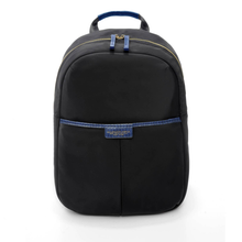 Carica l'immagine nel visualizzatore di Gallery, Zaino porta computer 14" in tessuto e pelle stampa rettile "Sarah" A.G. Spalding & Bros blu