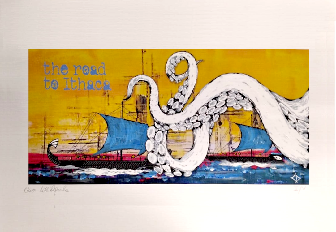 Grafica di Ciro dell'Aquila "The road to Ithaca"