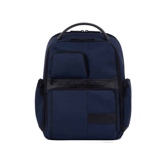 Zaino portacomputer fastcheck 15,6" in tessuto e pelle "Wollem Bagmotic" Piquadro (disponibile in cinque colori)