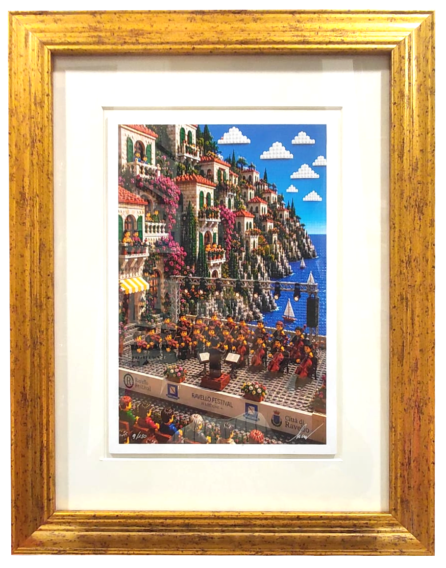 Grafica incorniciata di Pier: "Ravello"
