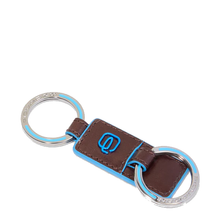 Carica l'immagine nel visualizzatore di Gallery, Portachiavi con due anelle in pelle Bluesquare Piquadro (disponibile in diversi colori)