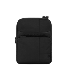 Carica l'immagine nel visualizzatore di Gallery, Borsello porta iPad®Air-iPad Pro 9.7/iPad 10.5 in tessuto e pelle Wollem Piquadro nero