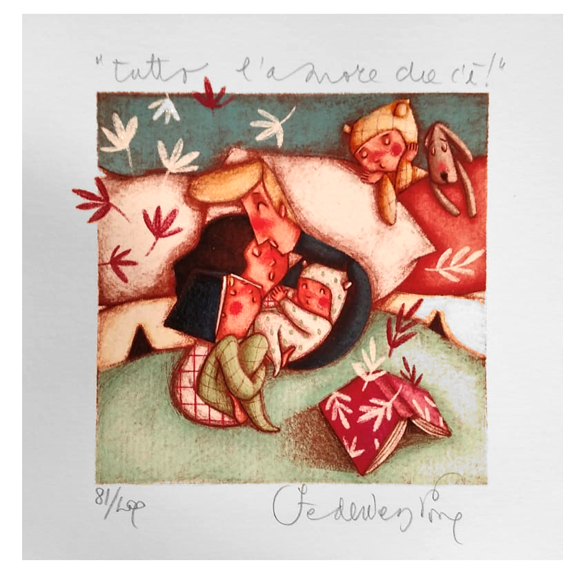 Grafica di Federica Porro "Tutto l'amore che c'è"
