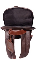 Carica l'immagine nel visualizzatore di Gallery, Zaino portacomputer 14" in pelle con astuccio rimovibile "Medium New York" A.G. Spalding & Bros