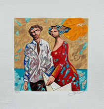 Carica l'immagine nel visualizzatore di Gallery, Grafica incorniciata di Giampaolo Talani: "Due Ombre Insieme"