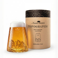 Carica l'immagine nel visualizzatore di Gallery, Bicchiere da long drink o birra "Topographic: Sassolungo"