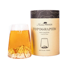 Carica l'immagine nel visualizzatore di Gallery, Bicchiere da long drink o birra "Topographic: Mont Blanc"