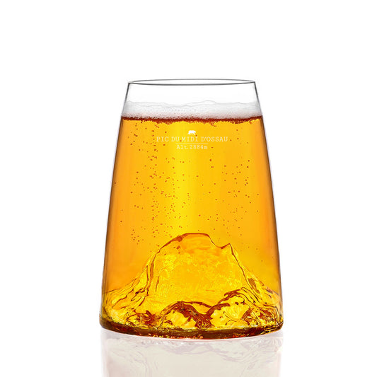 Bicchiere da long drink o birra "Topographic: Pic du Midì"