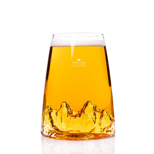 Bicchiere da long drink o birra "Topographic: Tre Cime di Lavaredo"