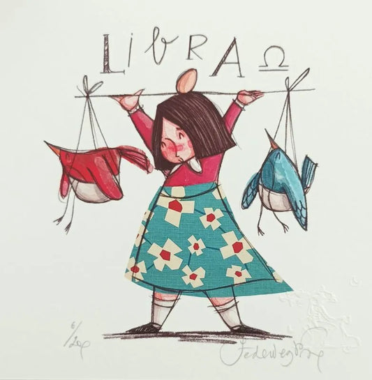Grafica di Federica Porro "Bilancia" (lui/lei)