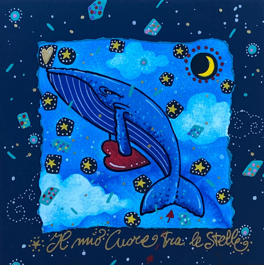Grafica di Andrea Agostini "Il mio cuore tra le stelle"