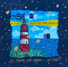 Carica l'immagine nel visualizzatore di Gallery, Grafica incorniciata di Andrea Agostini "Di mare e di sogni...io vivo"
