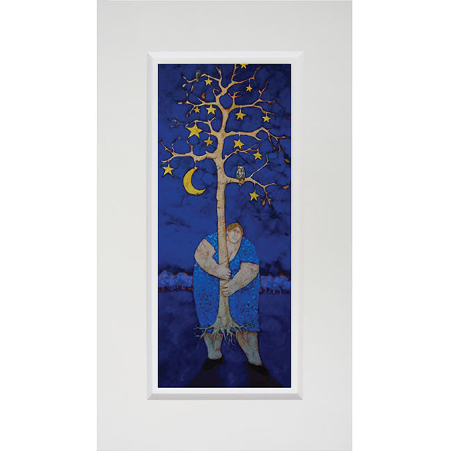 Grafica incorniciata di Lisandro Rota "Progetto per una notte piena di stelle"