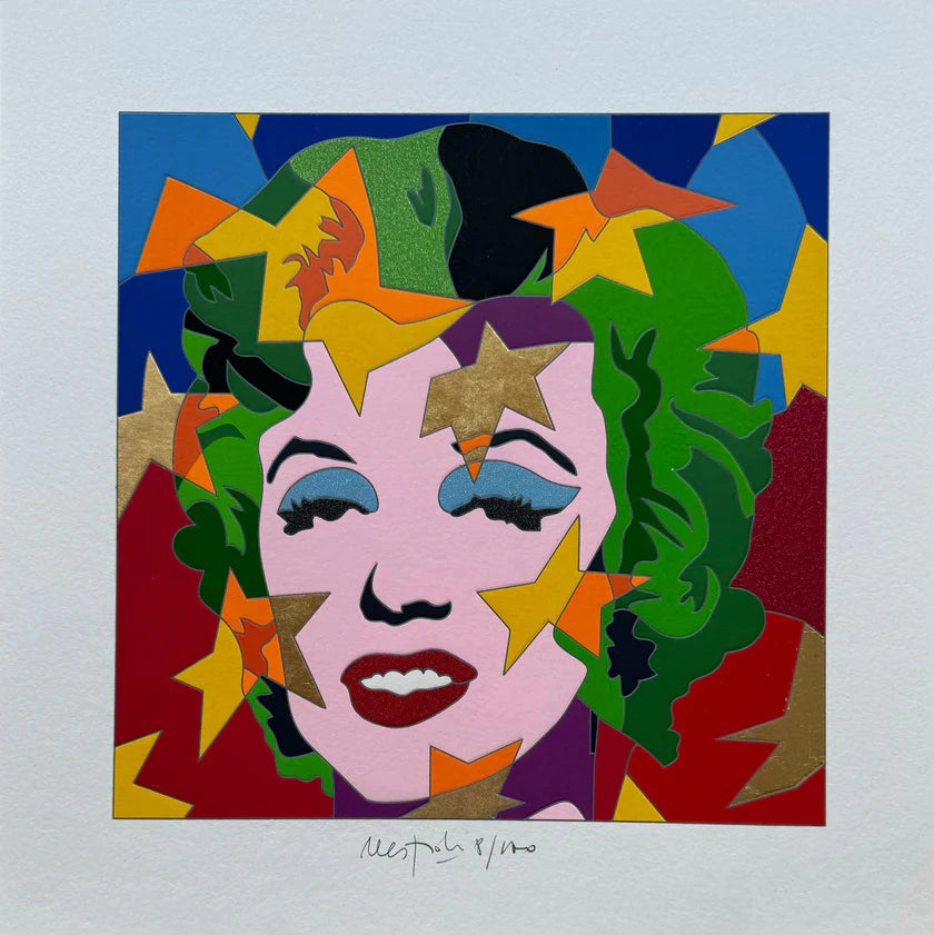 Grafica di Ugo Nespolo: "Sorride Norma Jeane"