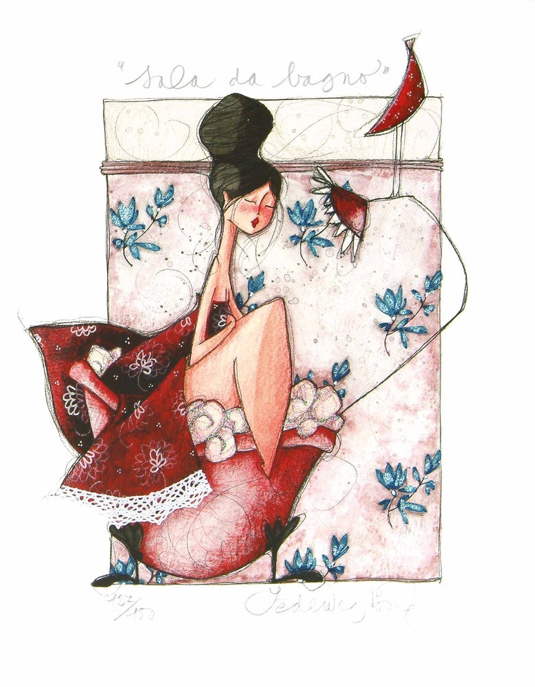 Grafica di Federica Porro "Sala da bagno"