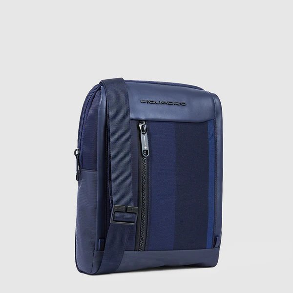 Borsello porta iPad®Air-iPad Pro 9.7/iPad 10.5 in tessuto e pelle Steven Piquadro